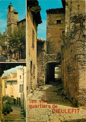 Os velhos bairros de Dieulefit — Ed. J. Cellard, n° C. 9851