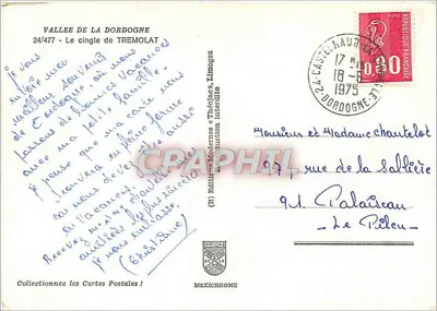 Vale da Dordogne - Vista de Trémolat — Éditions Iris — Verso