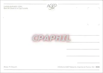 Zatoka Cassis i Kap Canaille — CASSIS-SUR-MER 13260 — Wydawnictwo AGEp, Ref. 5026 — Rewers