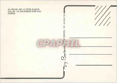 Calanque d'En Vau — Wybrzeże Azury — 83150 Bandol — Rewers