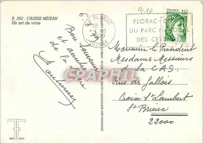Causse Méjean — Um arte de viver — Éditions des Septfontaines — Verso