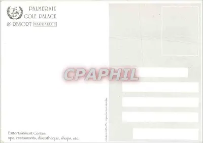 Palmeraie Golf Palace & Resort — Marrakech — wydawca nieznany — Rewers