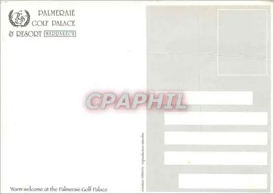 Palmeraie Golf Palace & Resort — Marrakech — wydawca nieznany — Rewers