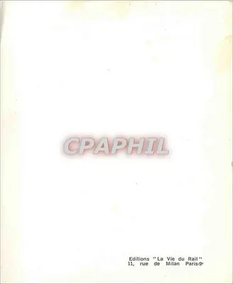 Elektryczny pociąg E.646 — n° 64601 — Wydawnictwo 'La Vie du Rail' — Rewers