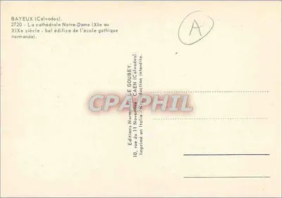 Bayeux — Cattedrale di Notre-Dame (XII secolo al XIX secolo) — Editore Emy — Verso