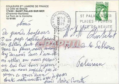 Le Pont de la Corniche — Saint-Palais-sur-Mer — Éditions Jean-Jaurès-Recueil — Rewers