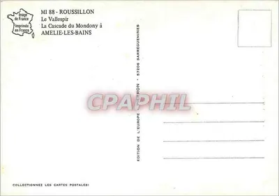 Wodospad Mondony w Amélie-les-Bains — Roussillon — Wydawnictwo Europy — Rewers