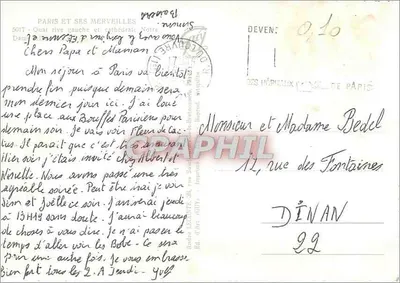 Notre-Dame de Paris — view from the Quai de Montebello — publisher Guy — Back