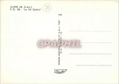 Illiers (28. E.-et-L.) — Le Pré Catelinn — Wydawca Combier — Rewers