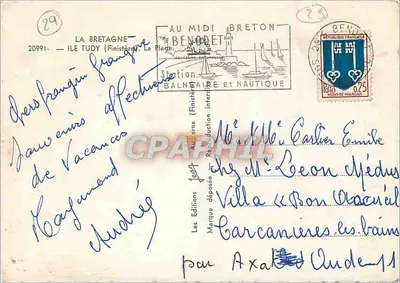 Praia de Finistère — Ile Tudy — Les Éditions Jean — Verso