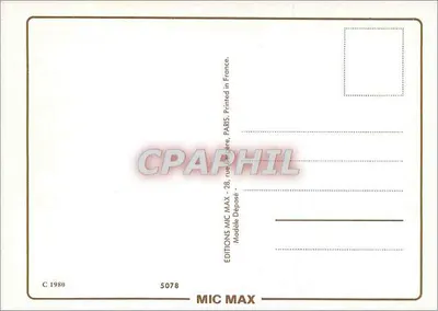 Paisagem floral — Citação de Charles Nodier — Edições MIC MAX, n° 5078 — Verso