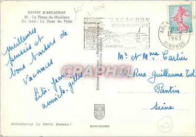 Bassin d'Arcachon — Plaża Moulleau — Wydawnictwo Pacaques & Thaon — Rewers
