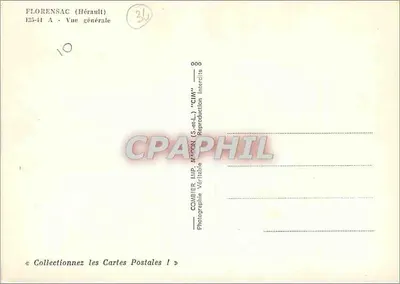 Florensac (Hérault) — Vista geral — Combier (S.-at-L.) — Verso