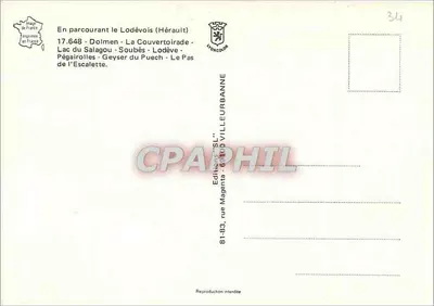 Le Lodévois — paisagens e monumentos — Edições SL, Magenta — Verso