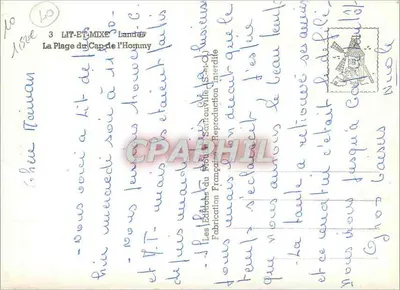 कैप ड'होमी के तट — लैंडेस — मॉन्ड सार्टूविल के संस्करण — पीछे