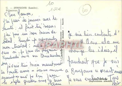 Primerose — Estabelecimento termal — A Valle d'Or (Biarritz) — Verso