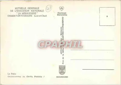 O Pátio — Mutuelle Générale de l'Éducation Nationale 'La Menaudière' — Artaud & Cie, Nantes — Verso