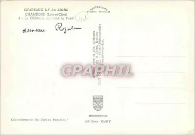 Chambord — Królewski Zamek z tła Lasu — Wydawnictwo Gaby — Rewers