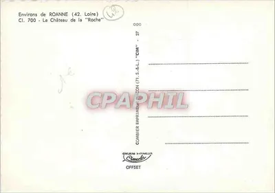 Zamek La Roche — Okolice Roanne (42. Loira) — CIM — Rewers