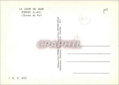 PORNIC (L.-Atl.) — A Entrada do Porto — Edições de Arte YVON, série 6173 — Verso