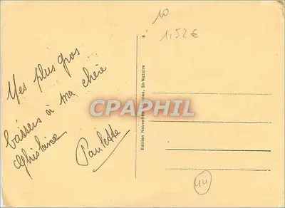 Monumento aos Mortos pela Pátria — St-Nazaire — Edição Nouvelles Galeries — Verso