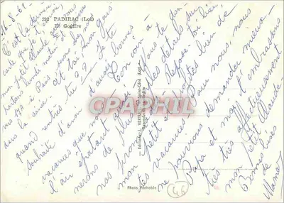 Gouffre de Padirac — Loire — editor J. Vertut, n°292 — Verso