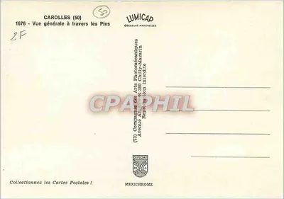 Carolles (50) — Vista geral através dos Pinheiros — Lumicap — Verso