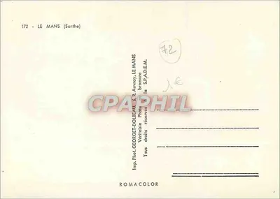 Le Mans — Zbudowana nad brzegami Sarthe i Huisne, jej katedra (XII–XV wiek), muzea, stare dzielnice, 24 godziny. — Rewers