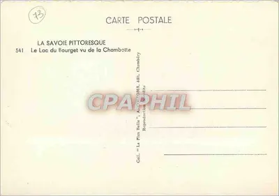 Lago do Bourget visto da Chambotte — A Saboia pitoresca — Girny — Verso