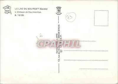L'Abbazia Reale di Hautecombe — ai margini del lago di Bourget — Edizioni Gellard, S. 16109 — Verso