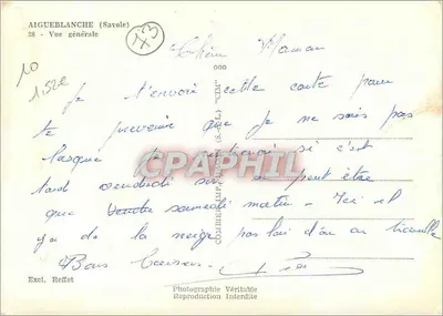 Aigueblanche (Savoie) — Widok ogólny — Excl. Reffet — Rewers
