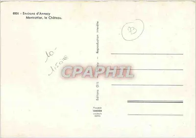 Montrottier — Zamek — Éditions IZAKRON — Rewers