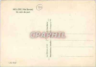 Meillerie (Alta Saboia) — Um canto do porto — Les Éditions d'Art, Paris — Verso