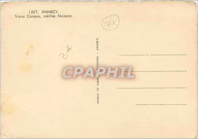 Annecy — Vecchi Canali, Vecchie Case — GABDET ET GAILL EDITORI - ANNECY — Verso