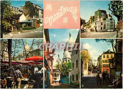 Montmartre — vista panorâmica — Edição Yvon