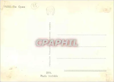 Oper Garnier — Paryż — wydawca C. Léonard, n° 2515 — Rewers