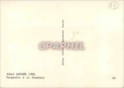 Perspektywa w La Madeleine — Albert MONIER (1950) — Wydawnictwo LP.A.M. — Rewers