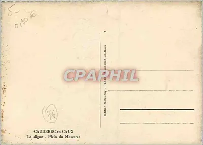 Caudebec-en-Caux — Digue — Wysoka Woda — Wydawnictwo Delaunay — Rewers