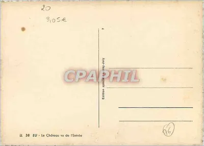 Zamek w Troyes — widok wejścia — Wydanie specjalne Joly — Rewers