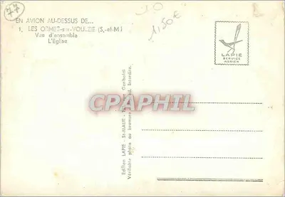 Les Ormes-sur-Voulzie — Visão geral com a igreja — Edição Lapie Service Aérien — Verso