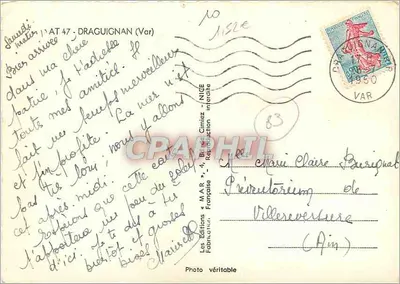 Draguignan — widok panoramiczny i zabytki — Wydawnictwo MAR, nr 1526 — Rewers