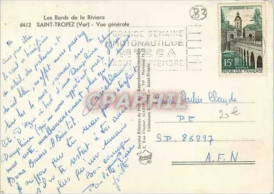 Saint-Tropez — Ogólny widok — Wydawnictwo Francji — Rewers
