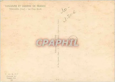 Le Cap Brun — Toulon (Var) — Éditions Marial, Paris — Verso