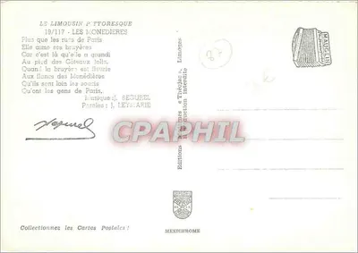 Les Monédierès - O Limousin PTTorquesque — Edições Maujein — Verso