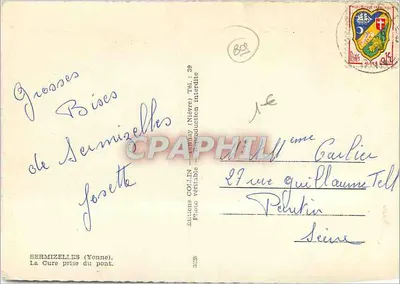 A Cura vista do ponte — Sermizelles (Yonne) — Éditions Collin — Verso