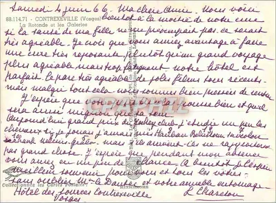 La Rotonde i Galerie — Contrexéville (Vosges) — Wydawca: La Cité de Contrexéville — Rewers