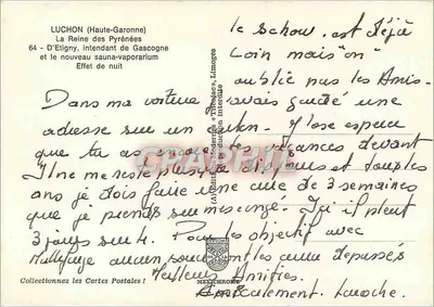 Luchon (Haute-Garonne) — La Reine des Pyrénées et le nouveau saunaporium — Éditions « Tiféjac », Limoges — Verso