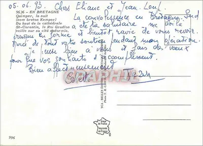 Quimper — A rua Kéréon — YCA Belles Éditions — Verso