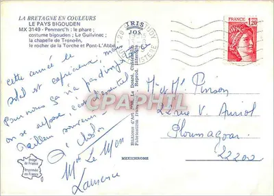 Pays Bigouden — Pays Bigouden — Edições de Arte Jos. — Verso