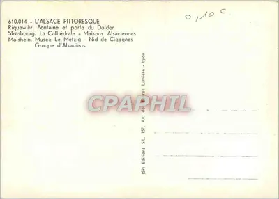 PITTORESKNA ALSACJA — 610.014 — Éditions S.L. Lyon — Rewers